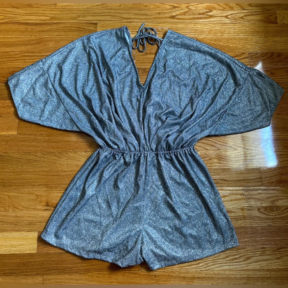 GeeGee Silver Glitter Romper